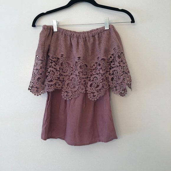 Charlotte Russe Sleeveless Blouse in Mauve Size XS - Picture 4 of 8